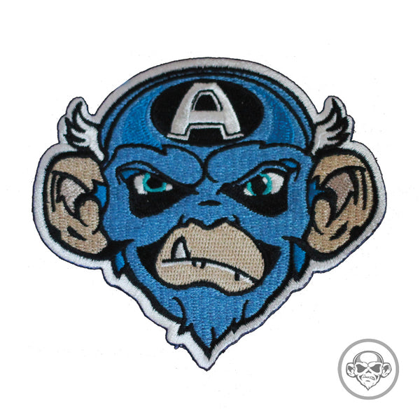 Grumpy Captain America Monkey Morale Patch